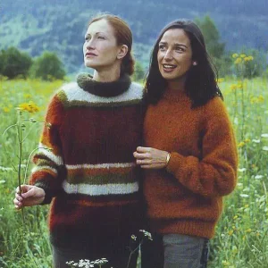 Modele Tricot Fauvette : Pull Uni en laine Mohair Mixte