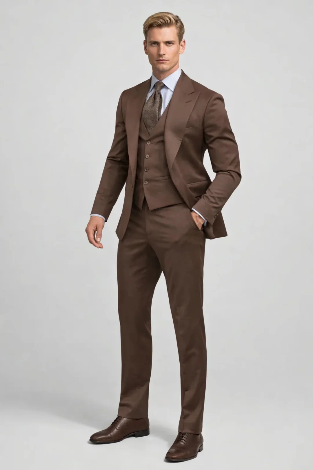 Costume 3 pièces Homme | élégance classique & allure sophistiquée | coupe structurée pour Automne