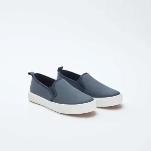 Baskets slip-on en suédine BLEU