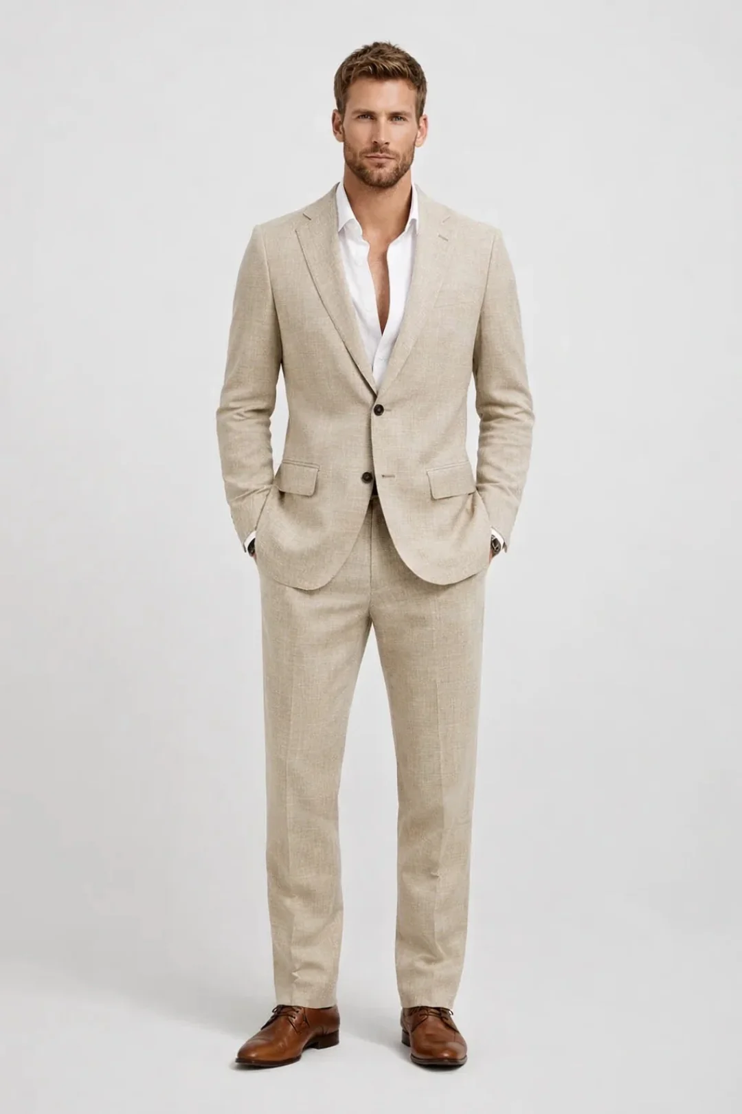 Ensemble Homme | veste masculine & pantalon tailleur | ligne ajustée pour Printemps – Image 3