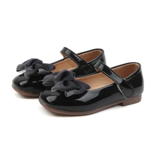 Ballerine enfant nœud papillon noir