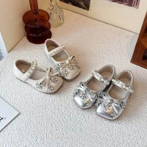 Ballerine strass et perle enfant
