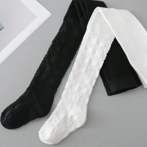 2 paires de collants Noir/Blanc