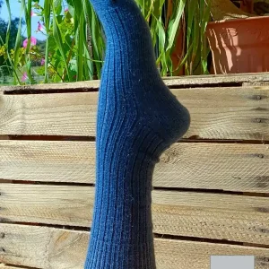 Chaussettes chaudes Laine Mohair Bleu Gris