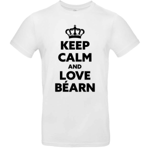 TEE SHIRT KEEP CALM AND LOVE BÉARN