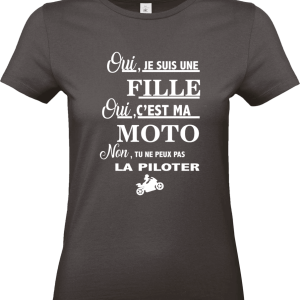🏍️ T-shirt Femme – Oui, c’est ma moto !